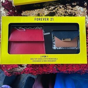 Forever 21 2 for 1 Mini Top Handle With Removable Crossbody & Mini Crossbody
